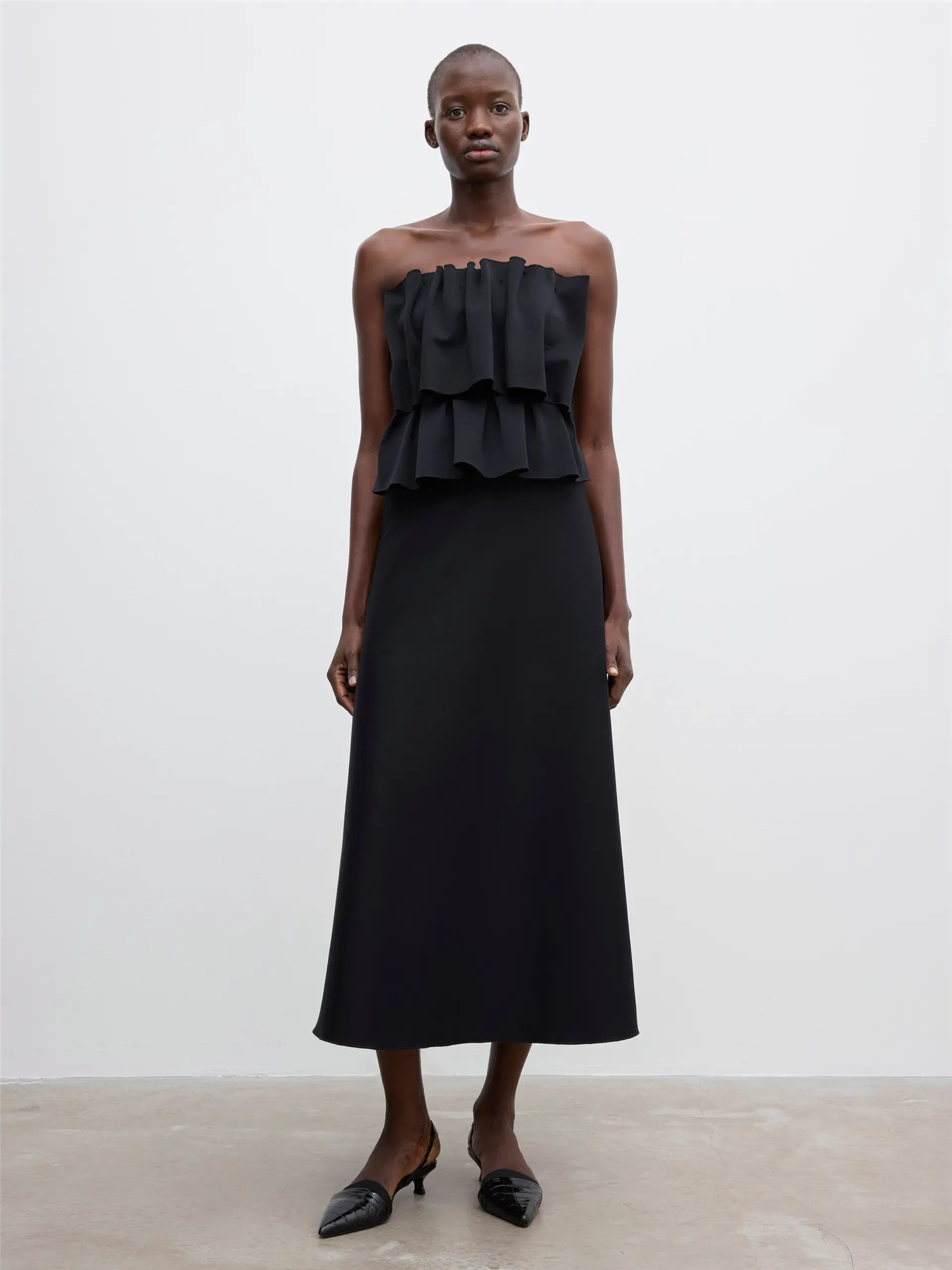 Sculpted Tube Dress Black Kjoler